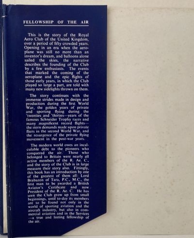 FELLOWSHIP OF THE AIR: Jubilee Book of The Royal Aero Club 1901-1951