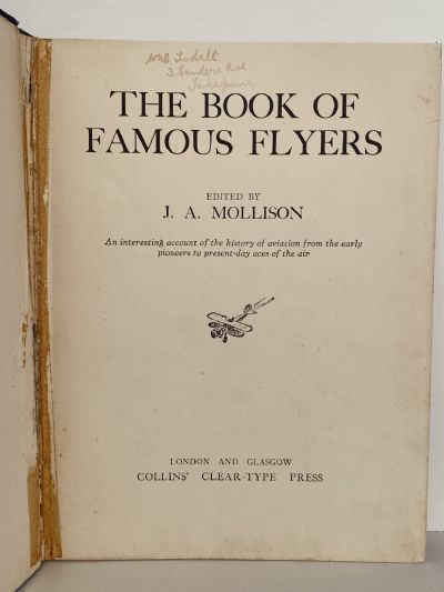 THE BOOK OF FAMOUS FLYERS