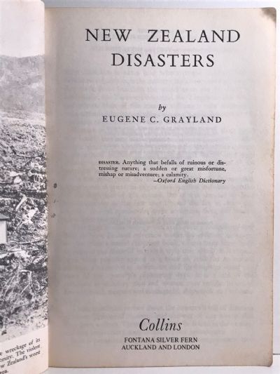 NEW ZEALAND DISASTERS