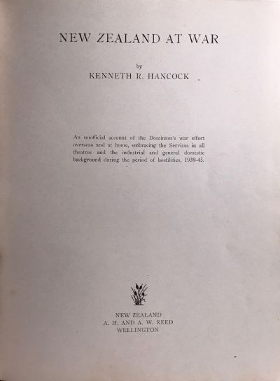 NEW ZEALAND AT WAR 
