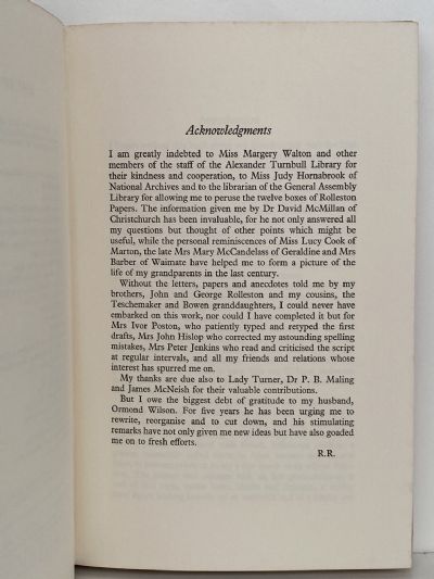 WILLIAM and MARY ROLLESTON: An Informal Biography