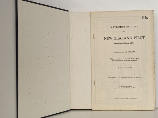 NEW ZEALAND PILOT: The Coasts of North and South Islands of New Zealand