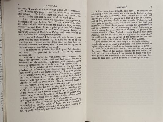REV. C. H. LAWS: Memoir and Addresses