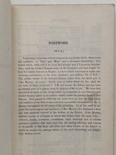 PALMERSTON NORTH HIGH SCHOOL HISTORICAL SURVEY 1902-1951