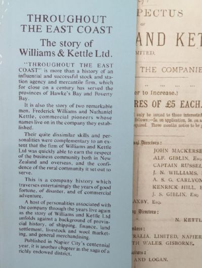 THROUGHOUT THE EAST COAST: The Story of Williams & Kettle Ltd