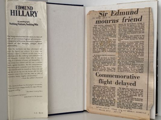 NOTHING VENTURE, NOTHING WIN : the autobiography of Sir Edmund Hillary