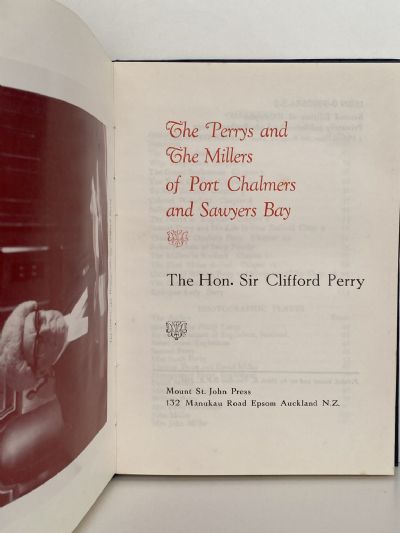 THE PERRYS and THE MILLERS: Of Port Chalmers and Sawyers Bay