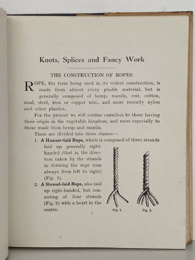 KNOTS, SPLICES AND FANCY WORK