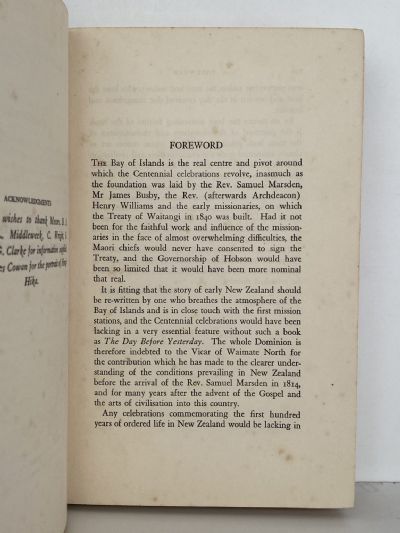 THE DAY BEFORE YESTERDAY: History of the Bay of Islands
