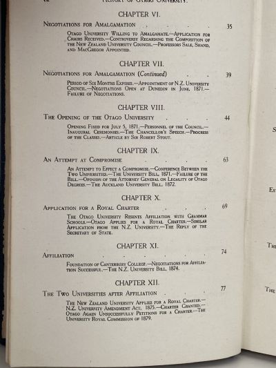 HISTORY OF THE OTAGO UNIVERSITY 1869-1919