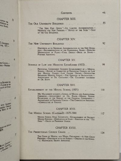HISTORY OF THE OTAGO UNIVERSITY 1869-1919