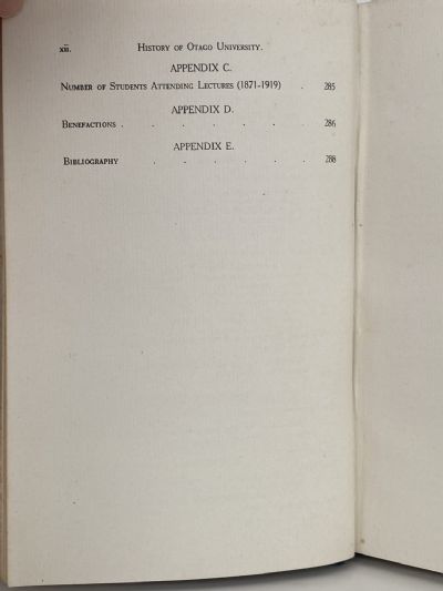 HISTORY OF THE OTAGO UNIVERSITY 1869-1919