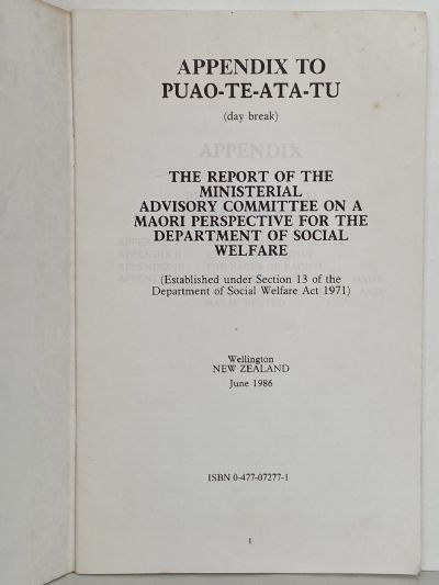APPENDIX TO PUAO-TE-ATA-TU (DAYBREAK)