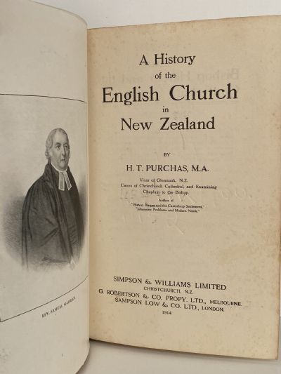 A HISTORY OF THE ENGLISH CHURCH IN NEW ZEALAND