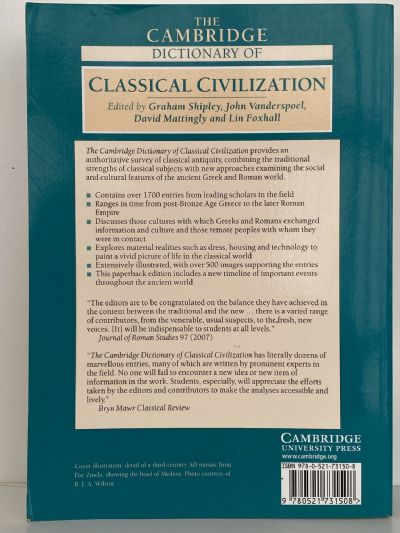 THE CAMBRIDGE DICTIONARY OF CLASSICAL CIVILIZATION
