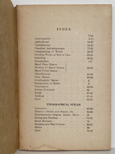 STYLE BOOK: For Journalists, Compositors and Proofreaders