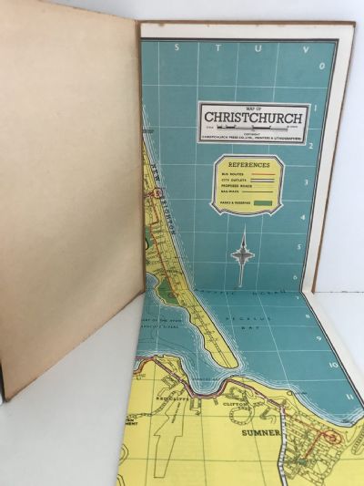 POCKET MAP OF CHRISTCHURCH: City and Suburbs