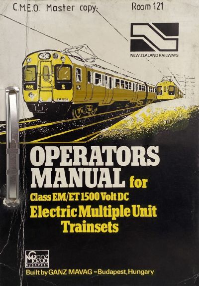 OPERATORS MANUAL: For Class EM/ET 1500 Volt DC Electric Multiple Trainsets
