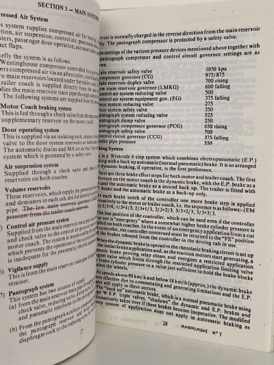 OPERATORS MANUAL: For Class EM/ET 1500 Volt DC Electric Multiple Trainsets
