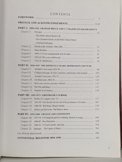 O FLOREAT SEMBER...The History of King's College 1896-1995