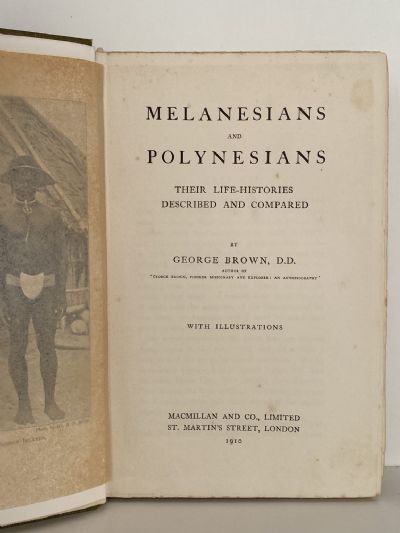 MELANESIANS AND POLYNESIANS: Their Life-Histories Described and Compared