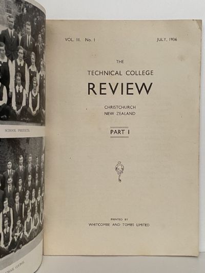 THE TECHNICAL COLLEGE REVIEW - Vol. III, No. 1 - July 1936 Part 1