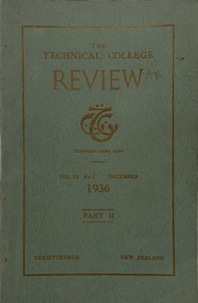 THE TECHNICAL COLLEGE REVIEW - Vol. III, No. 1 - December 1936 Part 2