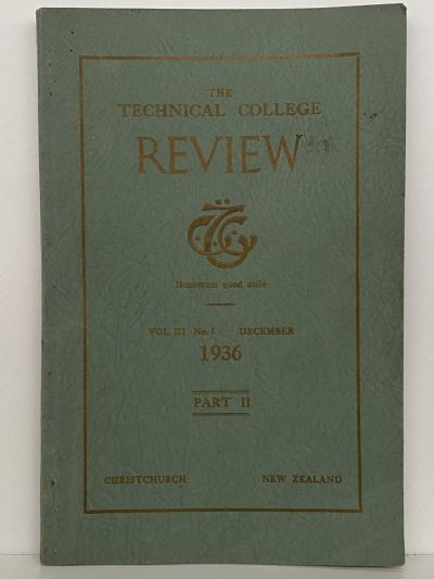 THE TECHNICAL COLLEGE REVIEW - Vol. III, No. 1 - December 1936 Part 2