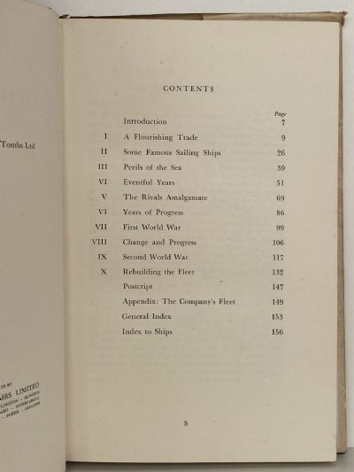 SHAW SAVILL LINE: One hundred years of trading