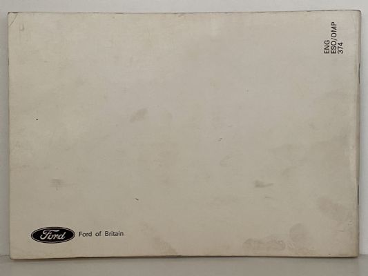 FORD CORTINA Mk3 Owner Handbook 1974