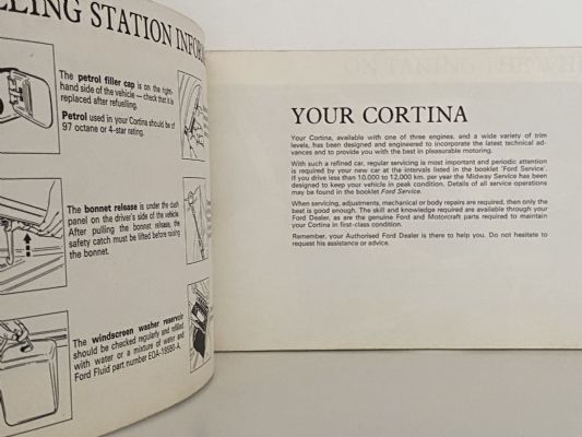 FORD CORTINA Mk3 Owner Handbook 1974