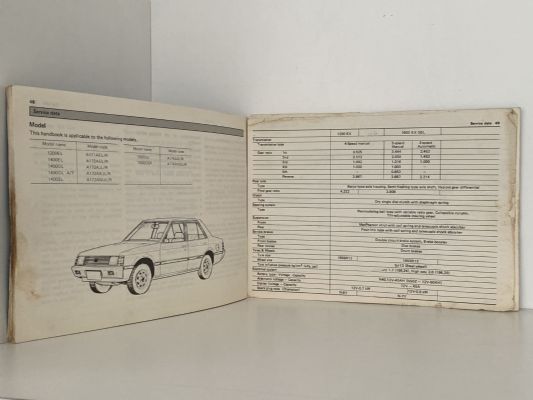 MITSUBISHI LANCER Owner's Handbook 1979