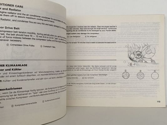 HONDA ACCORD Owner's Manual 1980s