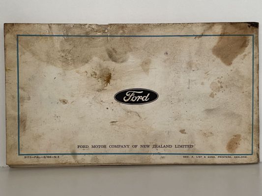 FORD FALCON: Registered Owner's Manual 1960s