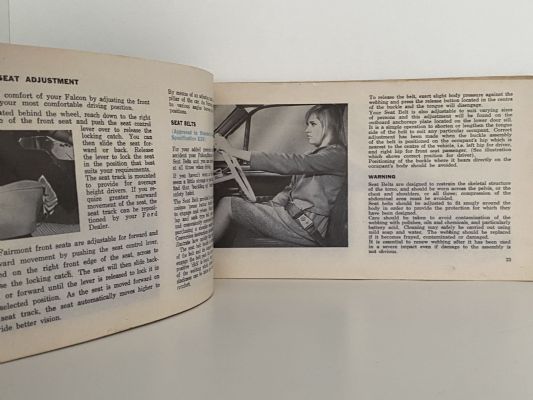 FORD FALCON: Registered Owner's Manual 1960s