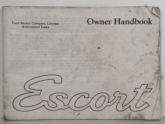 FORD ESCORT: Owner Handbook 1974