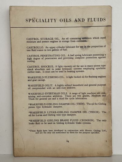 CAR CARE 1938