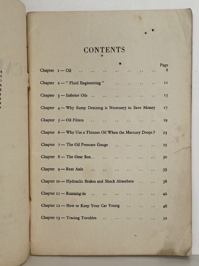 CAR CARE 1938
