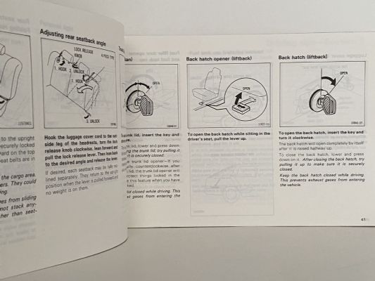 TOYOTA FWD CORONA: Owner's Manual