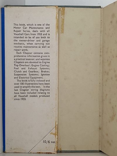 VAUXHALL CARS: A Practical Guide to Maintenance and Repair Covering all Models from 1933