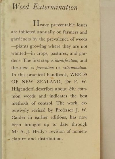 WEEDS OF NEW ZEALAND: And How to Eradicate Them