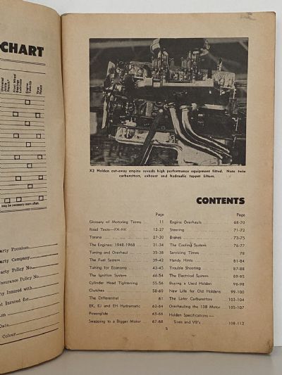 TUNE-UP MANUAL FOR HOLDEN 9th edition