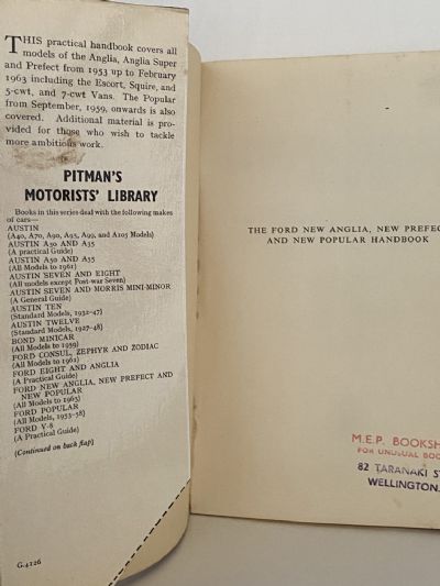THE FORD NEW ANGLIA, NEW PREFECT AND NEW POPULAR HANDBOOK: All Models up to 1963