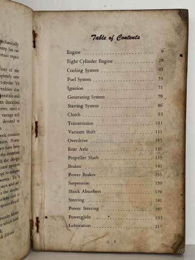 THE CHEVROLET OWNER'S HANDBOOK of Repair and Maintenance 1929 to 1955