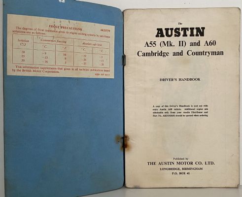 THE AUSTIN A55 (MK II) AND A60: Cambridge and Countryman Handbook