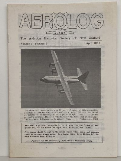 AEROLOG: Volume 1, Number 2 - April 1986