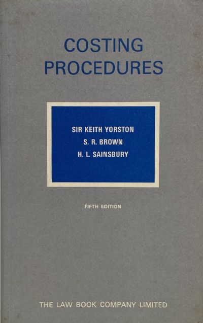 COSTING PROCEDURES: 5th edition