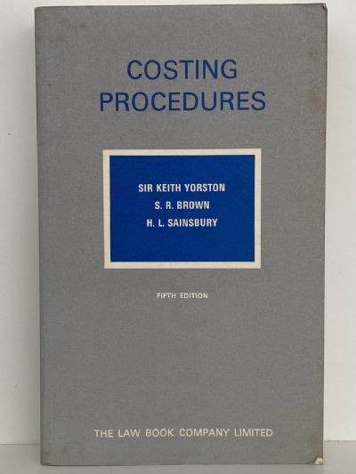 COSTING PROCEDURES: 5th edition