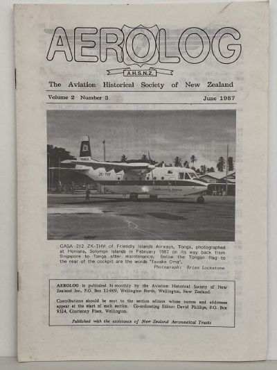 AEROLOG: Volume 2, Number 3 - June 1987