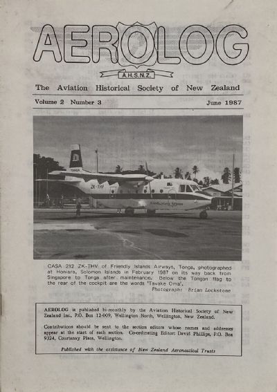 AEROLOG: Volume 2, Number 3 - June 1987